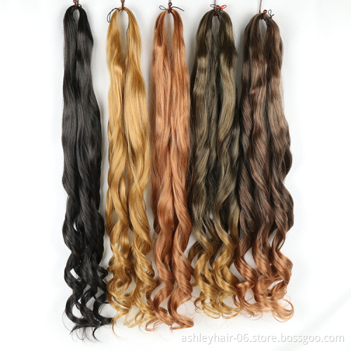 Julianna wholesale braiding hair synthetic braiding hair braids for african women afro loose wavy asap attachment